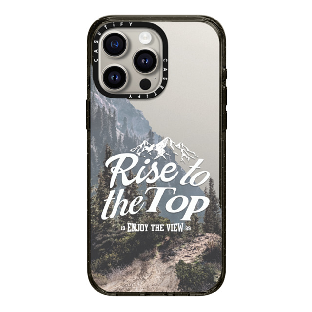 Girl Knows All x CASETiFY iPhone 15 Pro Max ケース ブラック インパクトケース Rise to the Top