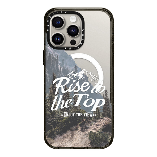 Girl Knows All x CASETiFY iPhone 15 Pro Max ケース ブラック インパクトケース MagSafe対応 Rise to the Top