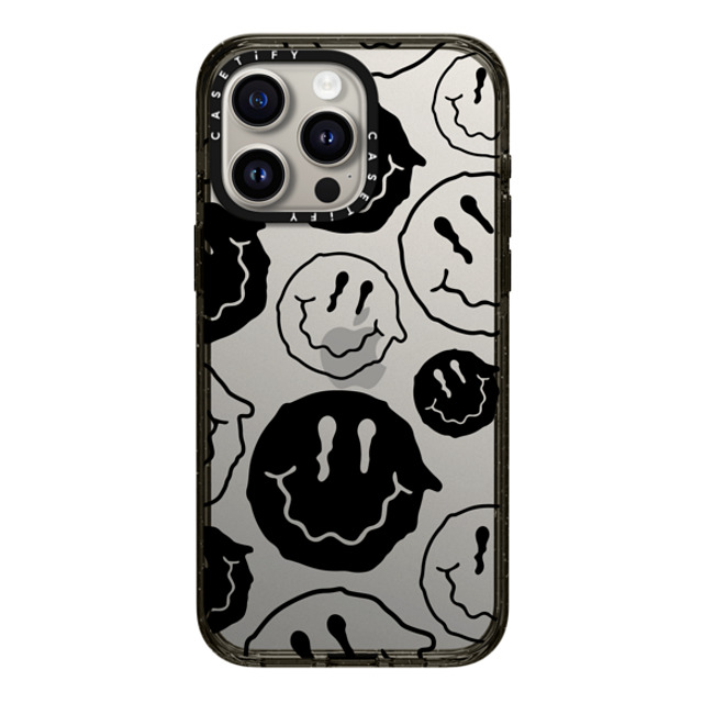 Girl Knows All x CASETiFY iPhone 15 Pro Max ケース ブラック インパクトケース Black Smile