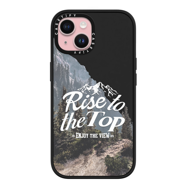 Girl Knows All x CASETiFY iPhone 15 ケース マットブラック インパクトケース MagSafe対応 Rise to the Top