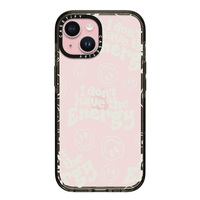 Girl Knows All x CASETiFY iPhone 15 Case Quote,Monochrome ブラック インパクトケース I Don't Have The Energy (Transparent) Mother's Day Girl Knows All x CASETiFY iPhone 15 Case Quote,Monochrome ブラック インパクトケース I Don't Have The Energy (Transparent) Mother's Day