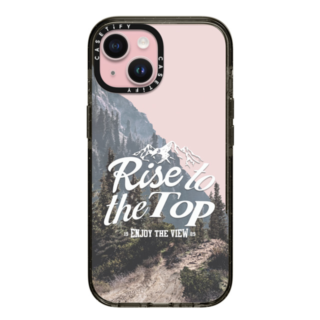 Girl Knows All x CASETiFY iPhone 15 ケース ブラック インパクトケース Rise to the Top