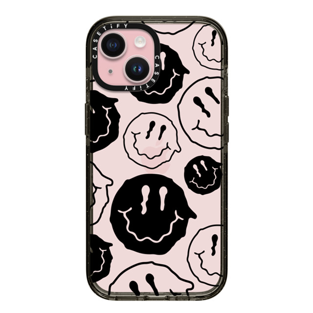 Girl Knows All x CASETiFY iPhone 15 ケース ブラック インパクトケース Black Smile