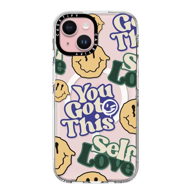 Girl Knows All x CASETiFY iPhone 15 Case Quote,Typography クリア クリア ケース MagSafe対応 Positivity Collage Back to School Girl Knows All x CASETiFY iPhone 15 Case Quote,Typography クリア クリア ケース MagSafe対応 Positivity Collage Back to School