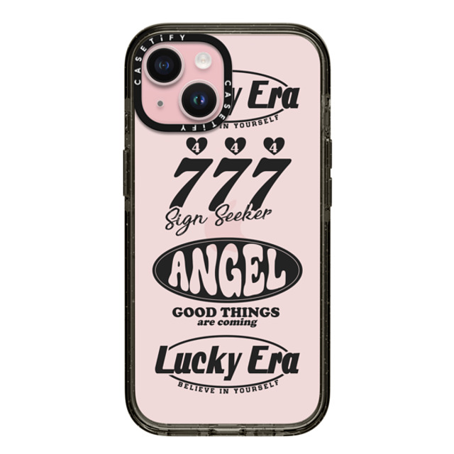 Girl Knows All x CASETiFY iPhone 15 ケース ブラック インパクトケース Angel Baby! Black, Mirror