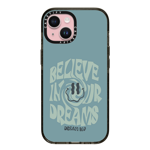Girl Knows All x CASETiFY iPhone 15 ケース Quote,Typography ブラック インパクトケース Believe In Your Dreams Father's Day Girl Knows All x CASETiFY iPhone 15 ケース Quote,Typography ブラック インパクトケース Believe In Your Dreams Father's Day