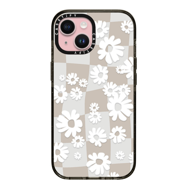 Girl Knows All x CASETiFY iPhone 15 Case Floral,Nature Black Impact Case MagSafe Compatible Flower Check Father's Day Girl Knows All x CASETiFY iPhone 15 Case Floral,Nature Black Impact Case MagSafe Compatible Flower Check Father's Day