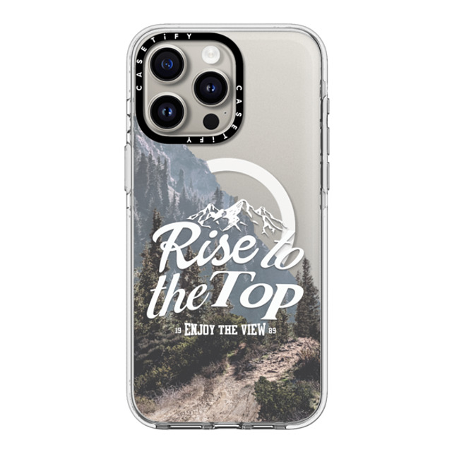 Girl Knows All x CASETiFY iPhone 15 Pro Max ケース クリア クリア ケース MagSafe対応 Rise to the Top