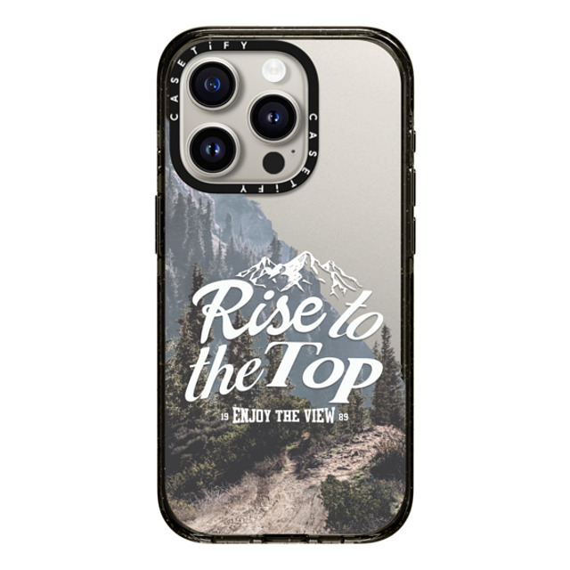 Girl Knows All x CASETiFY iPhone 15 Pro ケース ブラック インパクトケース Rise to the Top