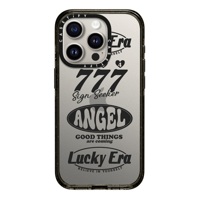 Girl Knows All x CASETiFY iPhone 15 Pro ケース ブラック インパクトケース Angel Baby! Black, Mirror