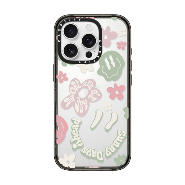Girl Knows All x CASETiFY iPhone 16 Pro Case Sticker,Quote Black インパクトケース Sunny Days Ahead Collage Back to School Girl Knows All x CASETiFY iPhone 16 Pro Case Sticker,Quote Black インパクトケース Sunny Days Ahead Collage Back to School