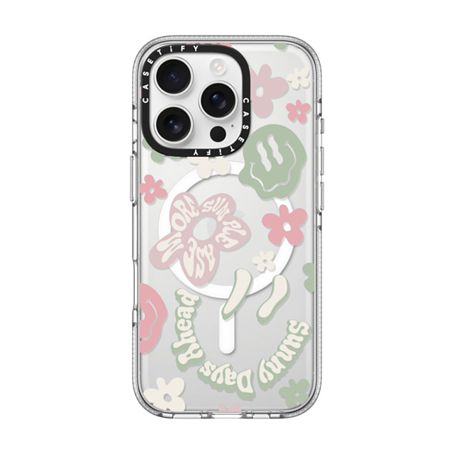 Girl Knows All x CASETiFY iPhone 16 Pro Case Sticker,Quote クリア クリア ケース MagSafe対応 Sunny Days Ahead Collage Back to School Girl Knows All x CASETiFY iPhone 16 Pro Case Sticker,Quote クリア クリア ケース MagSafe対応 Sunny Days Ahead Collage Back to School