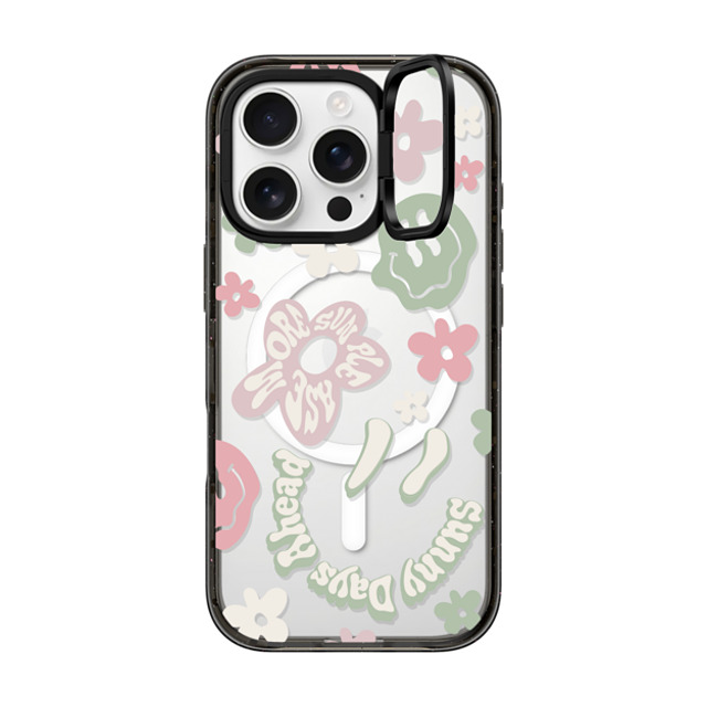 Girl Knows All x CASETiFY iPhone 16 Pro Case Sticker,Quote Black インパクトリングスタンドケース MagSafe対応 Sunny Days Ahead Collage Back to School Girl Knows All x CASETiFY iPhone 16 Pro Case Sticker,Quote Black インパクトリングスタンドケース MagSafe対応 Sunny Days Ahead Collage Back to School