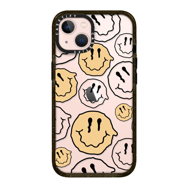 Girl Knows All x CASETiFY iPhone 13 ケース ブラック インパクトケース Smile Transparent