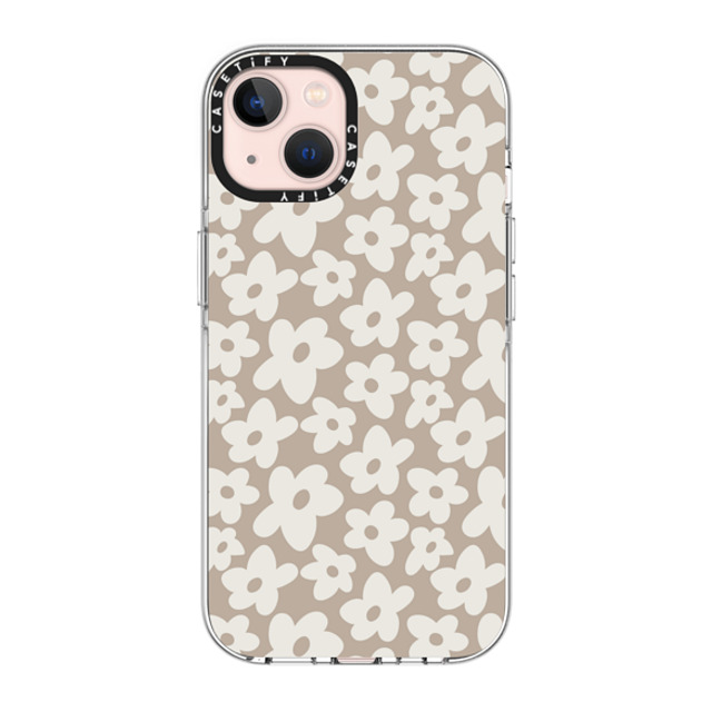 Girl Knows All x CASETiFY iPhone 13 ケース クリア クリア ケース MagSafe対応 Natural Flower