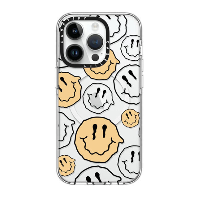 Girl Knows All x CASETiFY iPhone 14 Pro ケース クリア クリア ケース MagSafe対応 Smile Transparent