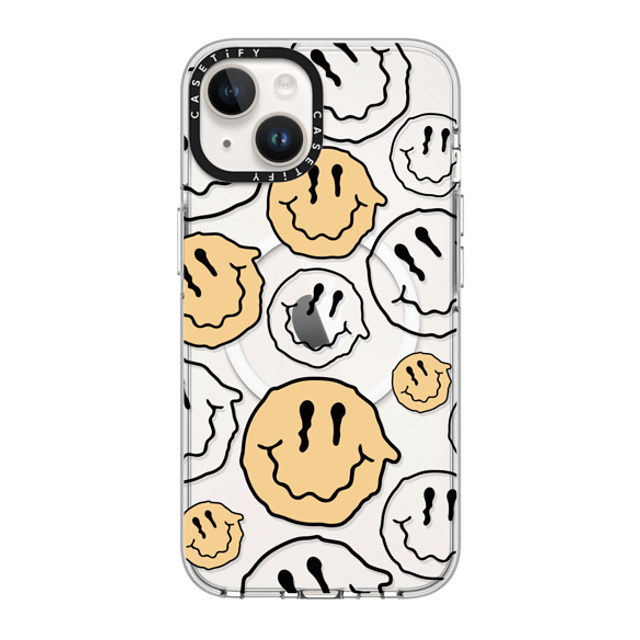 Girl Knows All x CASETiFY iPhone 14 ケース クリア クリア ケース MagSafe対応 Smile Transparent