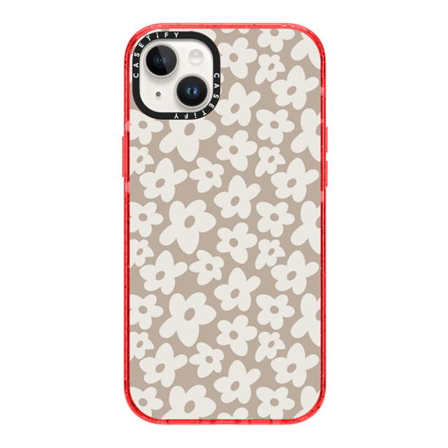 Girl Knows All x CASETiFY iPhone 14 Plus Case Floral,Cartoon レッド インパクトケース Natural Flower Mother's Day Girl Knows All x CASETiFY iPhone 14 Plus Case Floral,Cartoon レッド インパクトケース Natural Flower Mother's Day