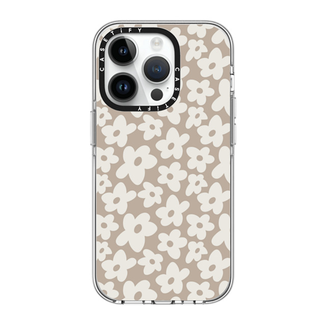 Girl Knows All x CASETiFY iPhone 14 Pro ケース クリア クリア ケース MagSafe対応 Natural Flower