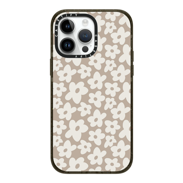 Girl Knows All x CASETiFY iPhone 14 Pro Max ケース ブラック インパクトケース MagSafe対応 Natural Flower