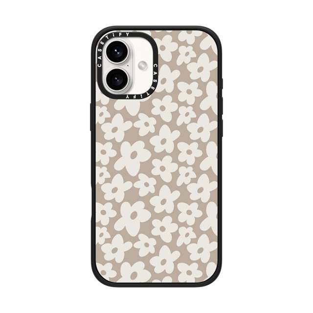 Girl Knows All x CASETiFY iPhone 16 Plus Case Matte Black Impact Case Natural Flower Girl Knows All x CASETiFY iPhone 16 Plus Case Matte Black Impact Case Natural Flower