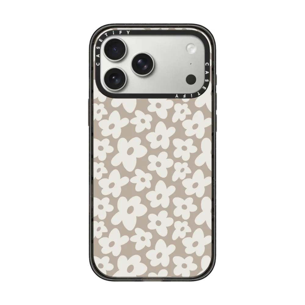 Impact Ring Stand iPhone 17 Pro Max Case MagSafe Compatible - Natural Flower