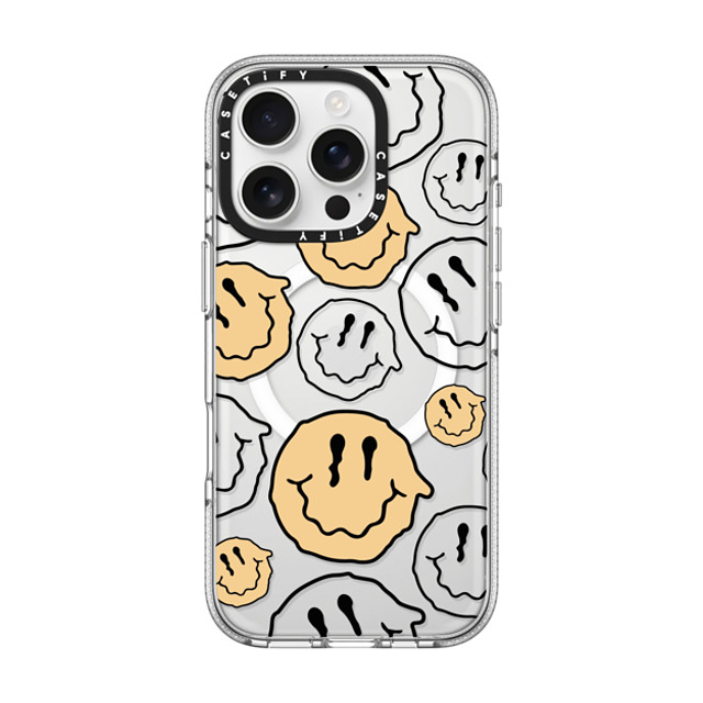 Girl Knows All x CASETiFY iPhone 16 Pro ケース クリア クリア ケース MagSafe対応 Smile Transparent