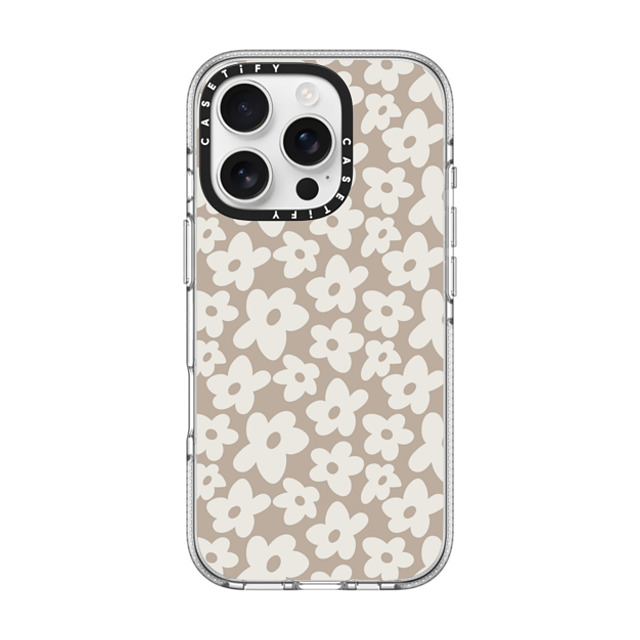 Girl Knows All x CASETiFY iPhone 16 Pro ケース クリア クリア ケース MagSafe対応 Natural Flower