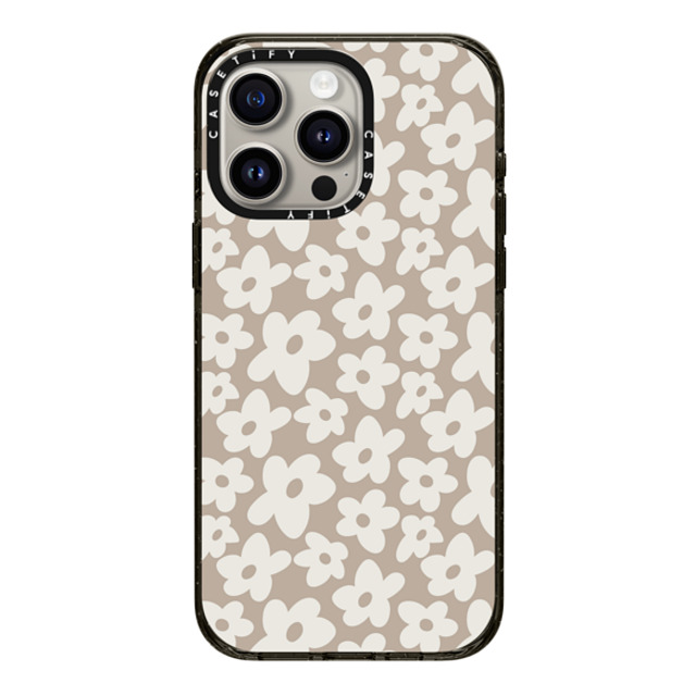 Girl Knows All x CASETiFY iPhone 15 Pro Max ケース ブラック インパクトケース Natural Flower