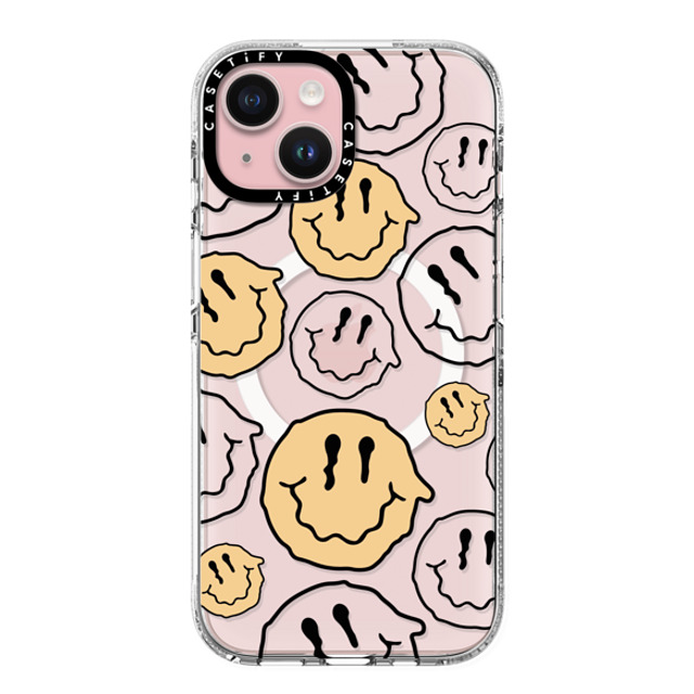 Girl Knows All x CASETiFY iPhone 15 ケース クリア クリア ケース MagSafe対応 Smile Transparent