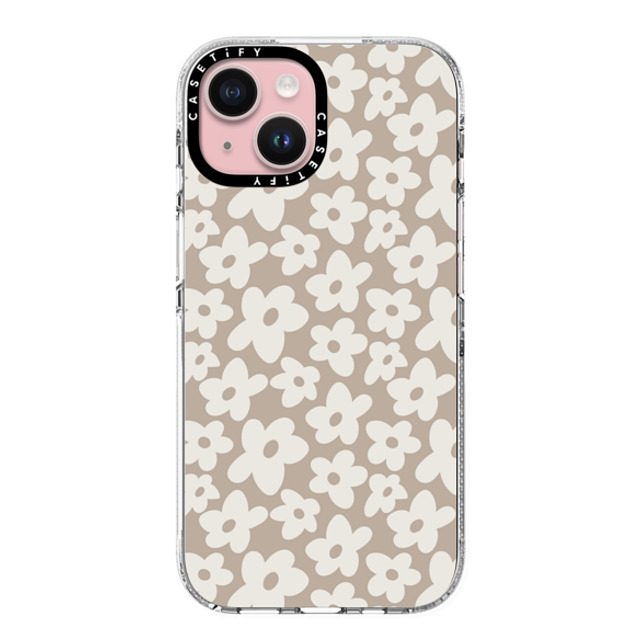 Girl Knows All x CASETiFY iPhone 15 ケース クリア クリア ケース MagSafe対応 Natural Flower