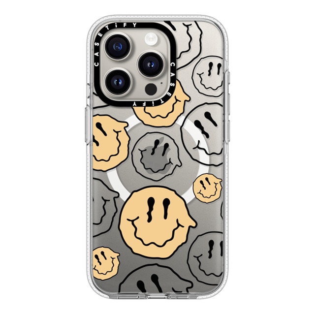 Girl Knows All x CASETiFY iPhone 15 Pro ケース クリア クリア ケース MagSafe対応 Smile Transparent