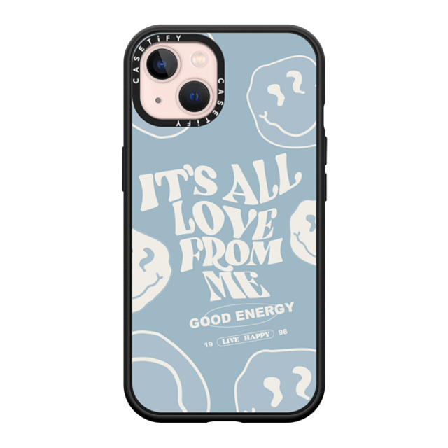 Girl Knows All x CASETiFY iPhone 13 ケース マットブラック インパクトケース MagSafe対応 It's All Love From Me