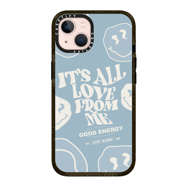 Girl Knows All x CASETiFY iPhone 13 ケース ブラック インパクトケース MagSafe対応 It's All Love From Me