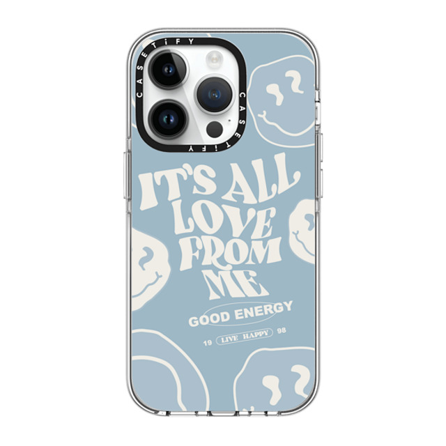 Girl Knows All x CASETiFY iPhone 14 Pro ケース クリア クリア ケース MagSafe対応 It's All Love From Me