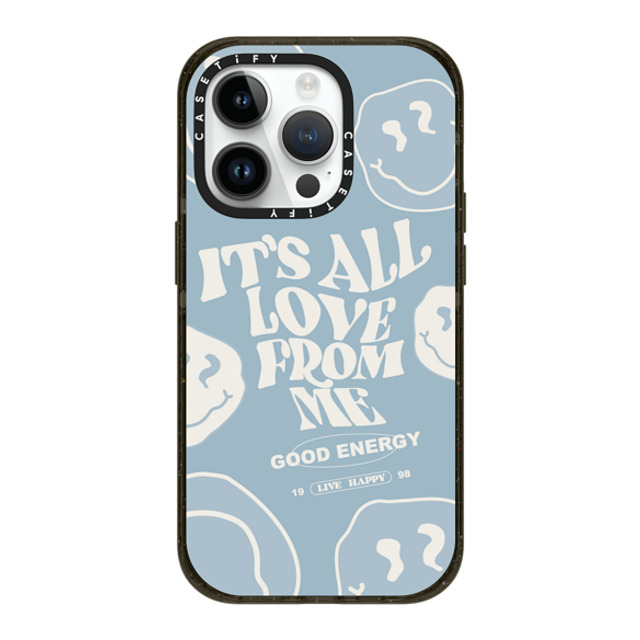 Girl Knows All x CASETiFY iPhone 14 Pro ケース ブラック インパクトケース MagSafe対応 It's All Love From Me