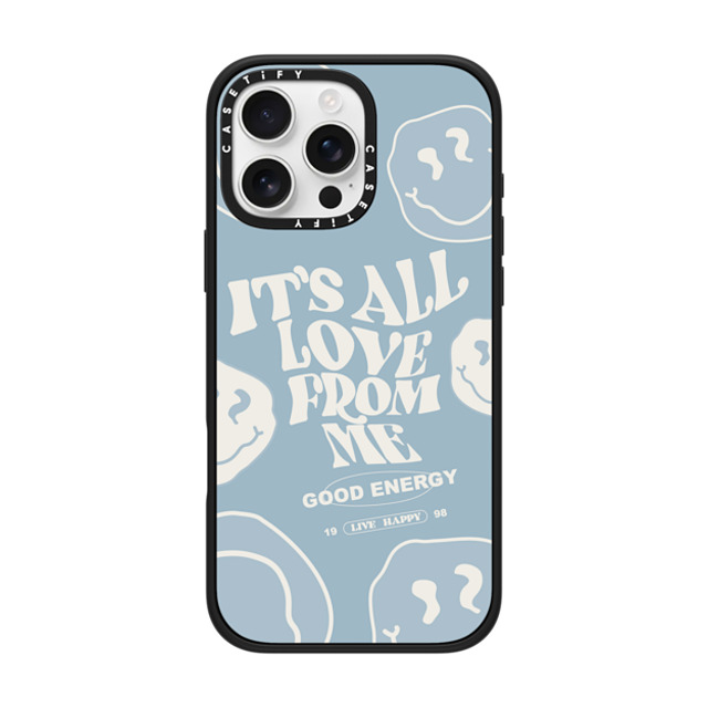 Girl Knows All x CASETiFY iPhone 16 Pro Max ケース マットブラック インパクトケース MagSafe対応 It's All Love From Me