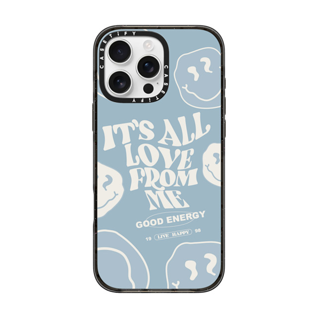 Girl Knows All x CASETiFY iPhone 16 Pro Max ケース ブラック インパクトケース It's All Love From Me