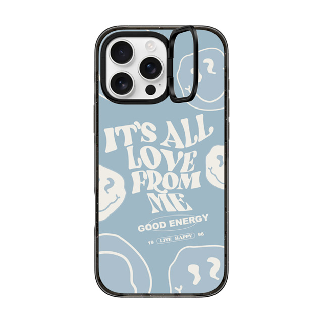 Girl Knows All x CASETiFY iPhone 16 Pro Max ケース ブラック インパクトリングスタンドケース MagSafe対応 It's All Love From Me