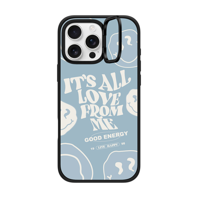 Girl Knows All x CASETiFY iPhone 16 Pro Max ケース マットブラック インパクトリングスタンドケース MagSafe対応 It's All Love From Me