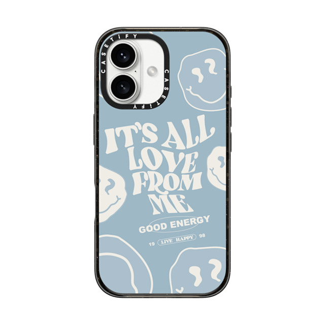 Girl Knows All x CASETiFY iPhone 16 ケース ブラック インパクトケース It's All Love From Me