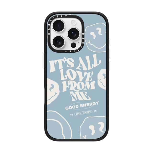 Girl Knows All x CASETiFY iPhone 16 Pro ケース マットブラック インパクトケース MagSafe対応 It's All Love From Me