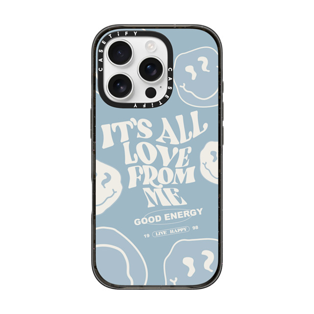 Girl Knows All x CASETiFY iPhone 16 Pro ケース ブラック インパクトケース It's All Love From Me