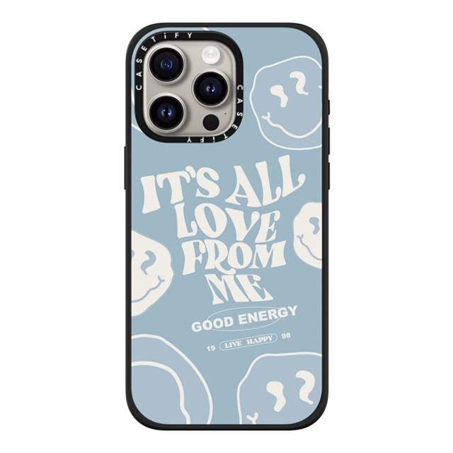 Girl Knows All x CASETiFY iPhone 15 Pro Max ケース マットブラック インパクトケース MagSafe対応 It's All Love From Me