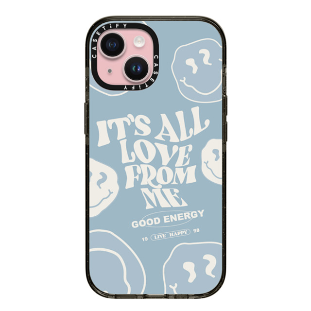 Girl Knows All x CASETiFY iPhone 15 ケース ブラック インパクトケース It's All Love From Me