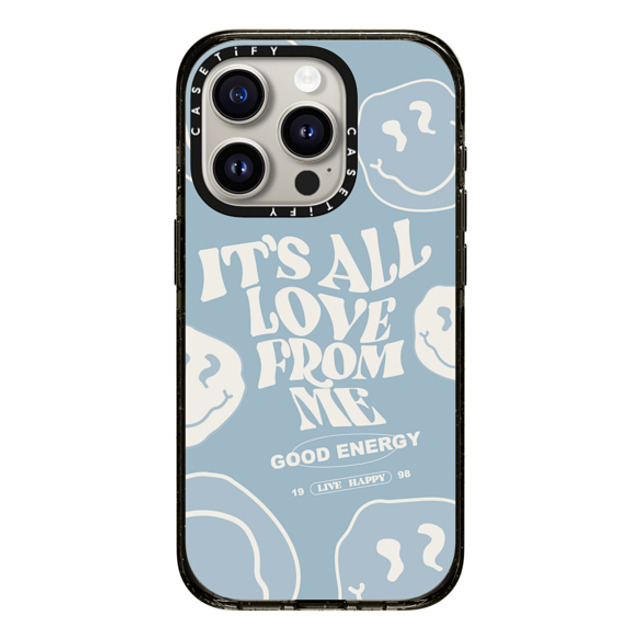 Girl Knows All x CASETiFY iPhone 15 Pro ケース ブラック インパクトケース It's All Love From Me