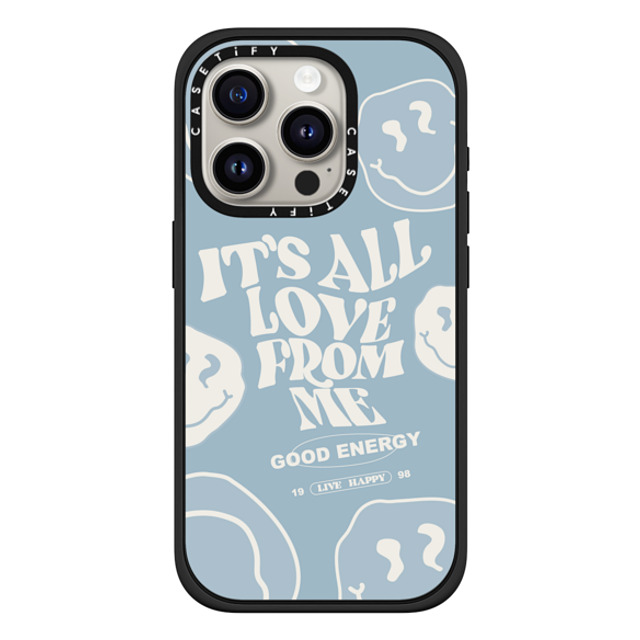 Girl Knows All x CASETiFY iPhone 15 Pro ケース マットブラック インパクトケース MagSafe対応 It's All Love From Me