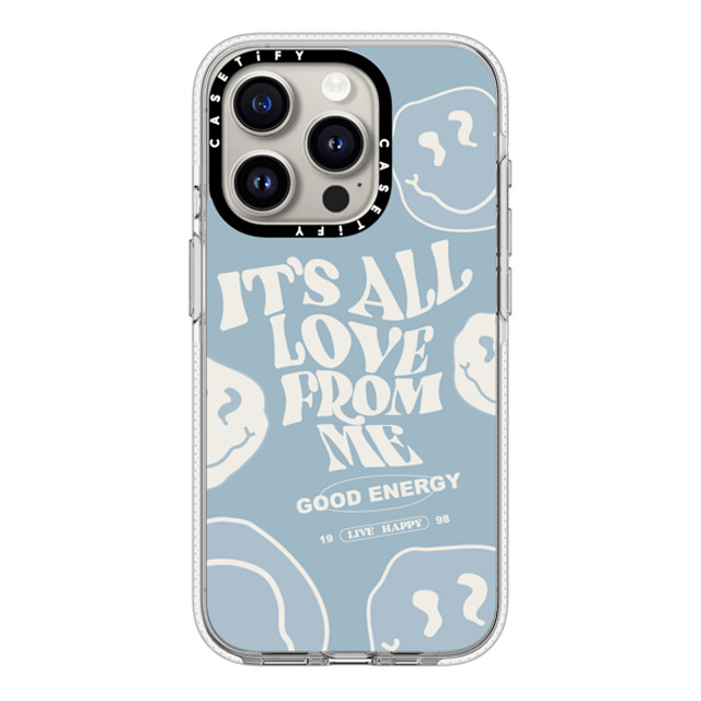 Girl Knows All x CASETiFY iPhone 15 Pro ケース クリア クリア ケース MagSafe対応 It's All Love From Me