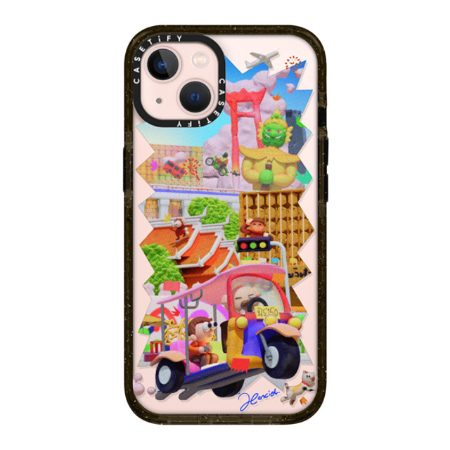 SHART21 x CASETiFY iPhone 13 ケース ブラック インパクトケース The Colors of Bangkok