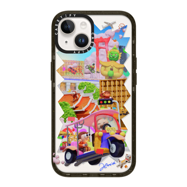 SHART21 x CASETiFY iPhone 14 ケース ブラック インパクトケース The Colors of Bangkok